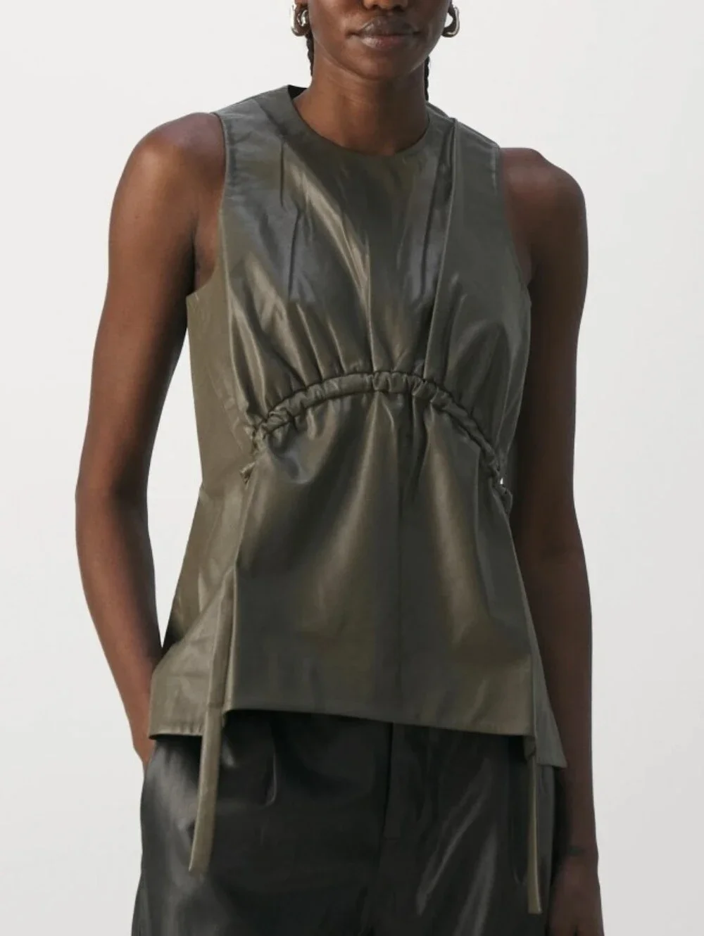 PROENZA SCHOULER FAUX LEATHER TOP